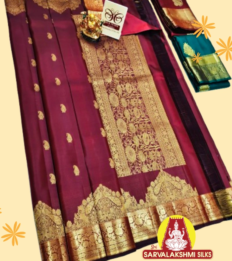 Original fancy Kanchipuram Silk sarees